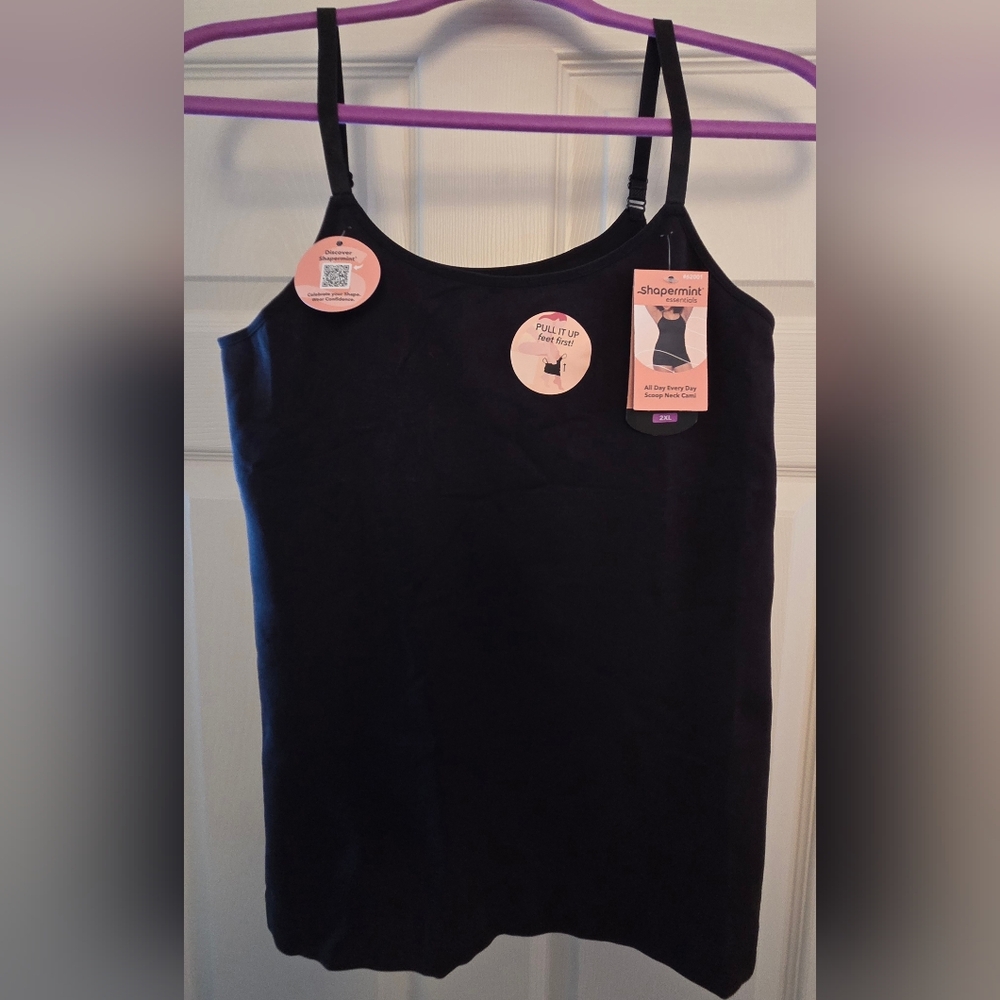 Shapermint Essentials Black Cami 2XL